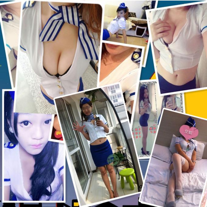 Stewardess Sexy Costumes Uniform Sexy Lingerie Cosplay Sexy Uniform for Women Lingrie