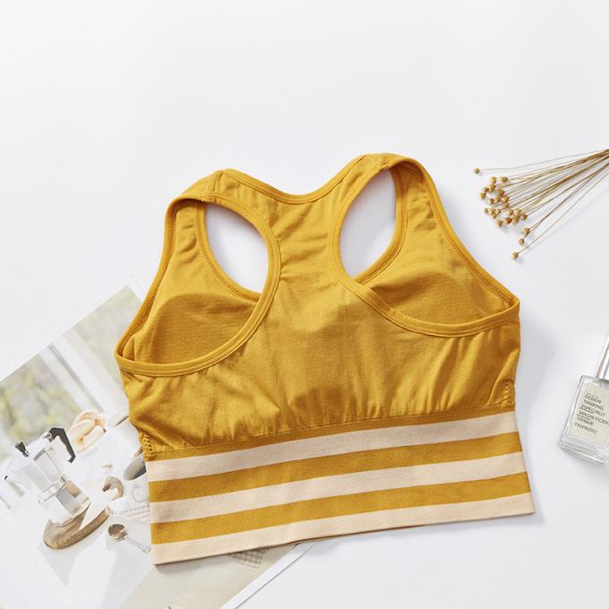 Comfortable Cotton Underwear, Breathable and Removable Foam Pad Sports Bra Lingerie