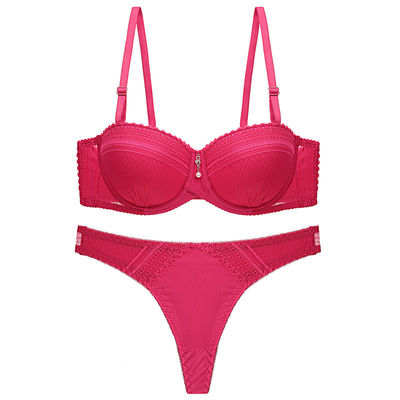 Solid Lady 90B 90C Sexy Panty Bra Set XXXL 50kg Set Pakaian Dalam Wanita