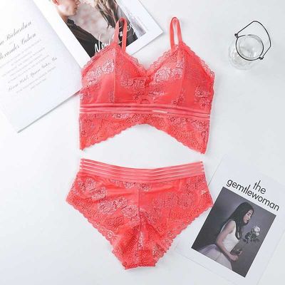 Big Boobs Lace Lihat Melalui Bra 65KG Bralette Nyaman Untuk Payudara Besar