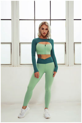 Polyester Fitness Gym Yoga Pakaian Womens Cropped Workout Legging Activewear