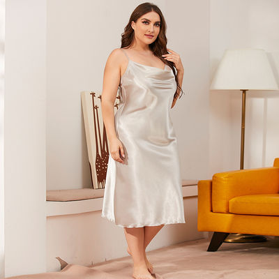 Satin Rajutan Pakaian Tidur Sutra Seksi