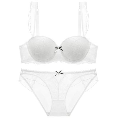 80B 85C 90B 90C Putih Ultra Tipis Bra Transparan XXXL Wanita Underwired Bra Non Empuk