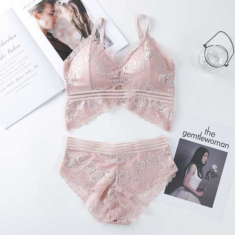 Big Boobs Lace Lihat Melalui Bra 65KG Bralette Nyaman Untuk Payudara Besar