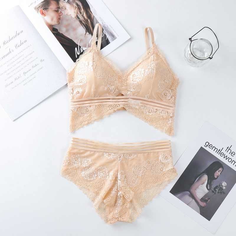 Big Boobs Lace Lihat Melalui Bra 65KG Bralette Nyaman Untuk Payudara Besar