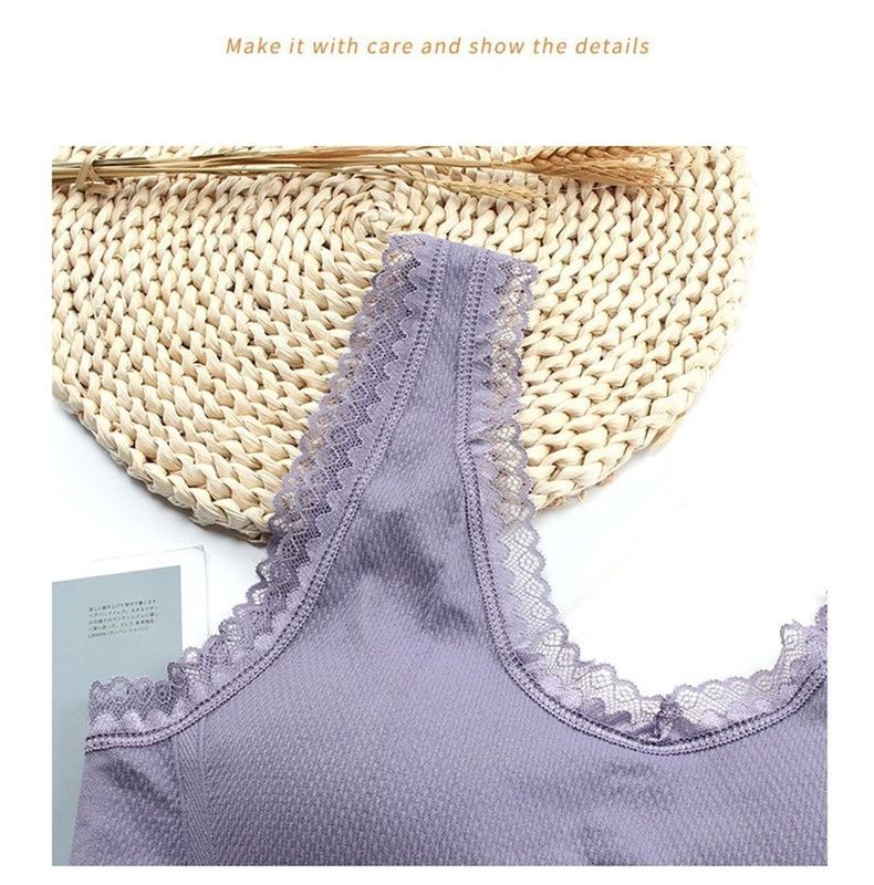 85D 75B 80A Nylon Bra Wanita Besar Mulus Celana Renda Katun Floral