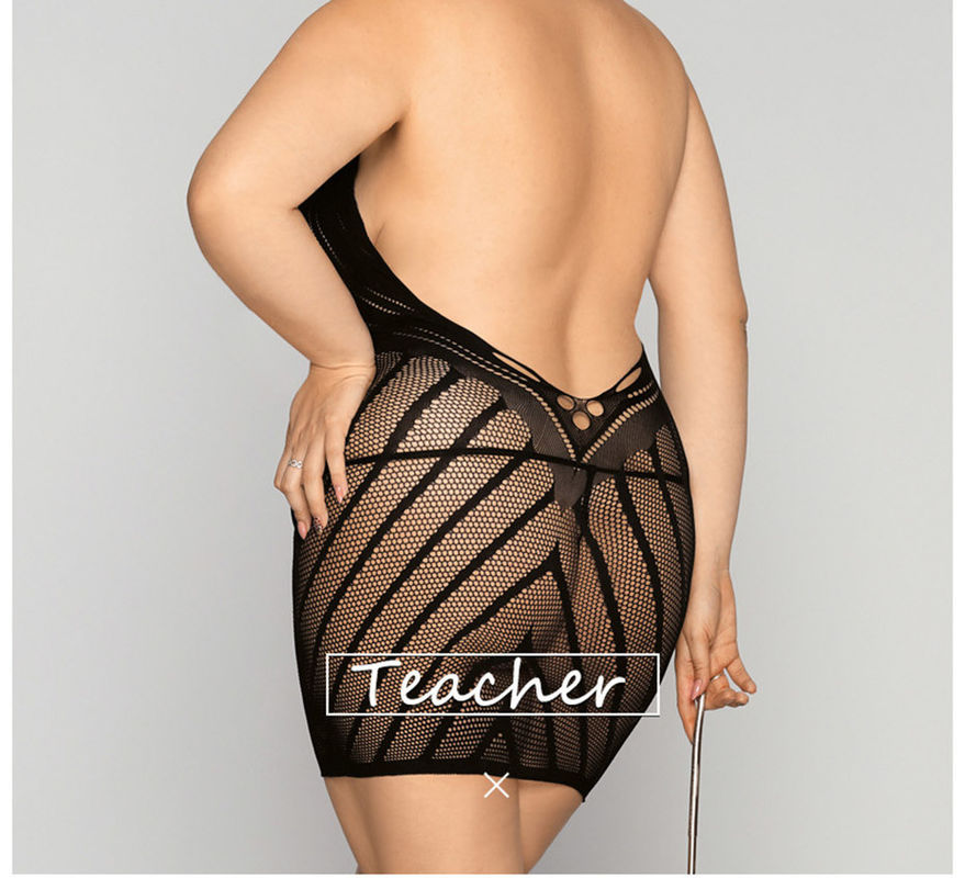 Sekolah Guru 95 cm Pinggang Sexy Cosplay Lingerie M-XXL Lace One Piece Bodysuit