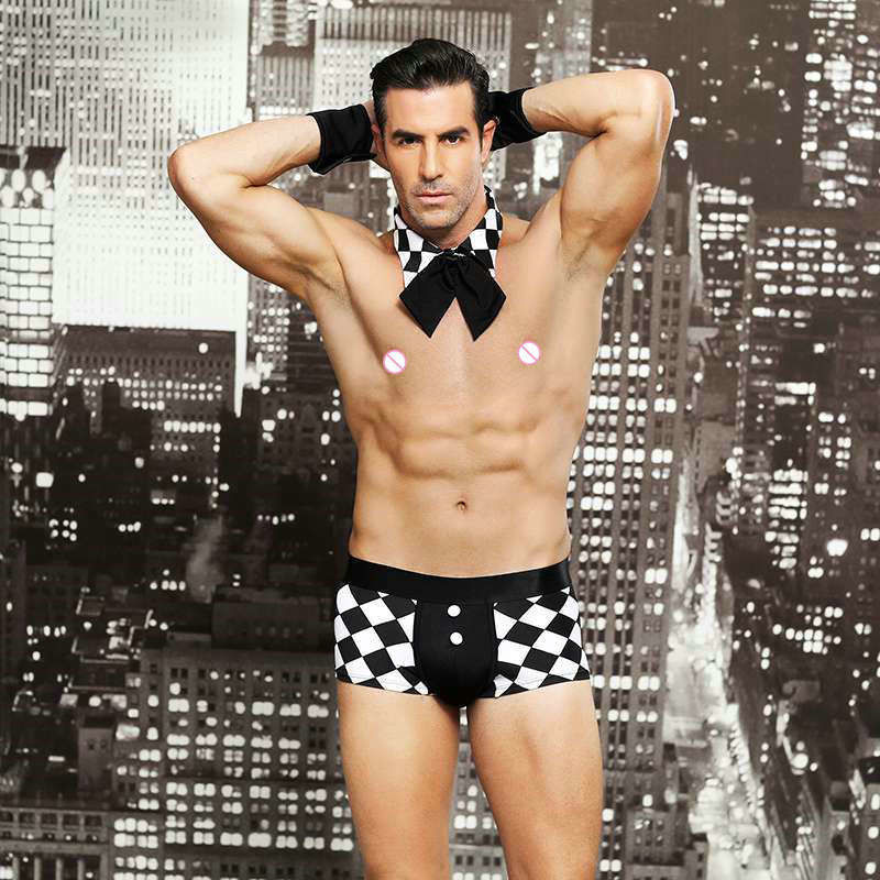 Prime Men'S Sexy Lingeries Floral Maid Costume Lingerie S-M Gaya Eropa