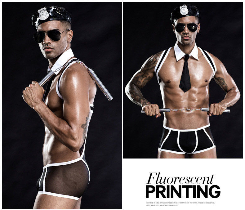 Pakaian Dalam Polisi Seksi Cosplay Bunga
