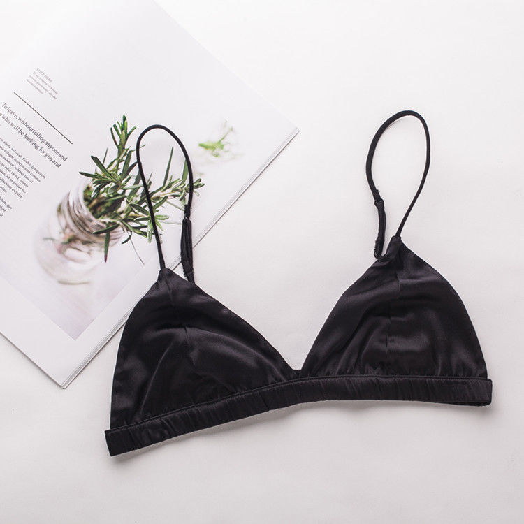 Convertible Sexy Women Bras Intimates Silk Wireless Bra 32A 32B 32C Nylon Spandex