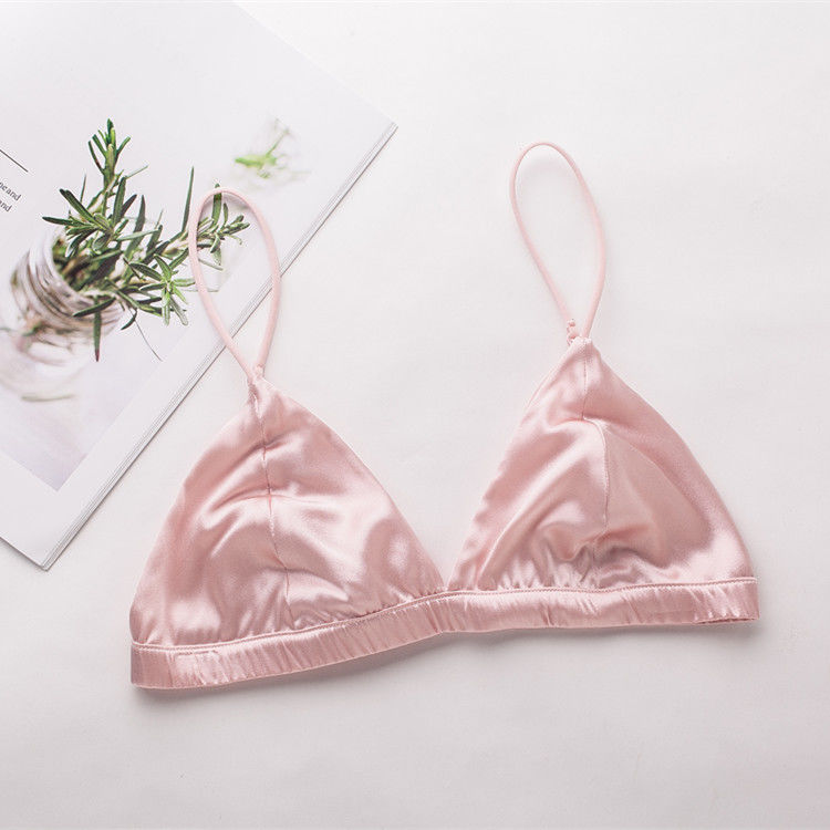 Convertible Sexy Women Bras Intimates Silk Wireless Bra 32A 32B 32C Nylon Spandex