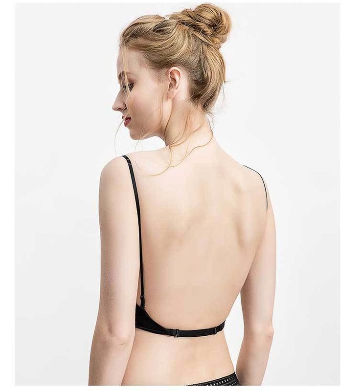 Wanita Halter XXXL Strapless Sexy Wanita Bra U Berbentuk Kembali Bra Pakaian Dalam Kecantikan