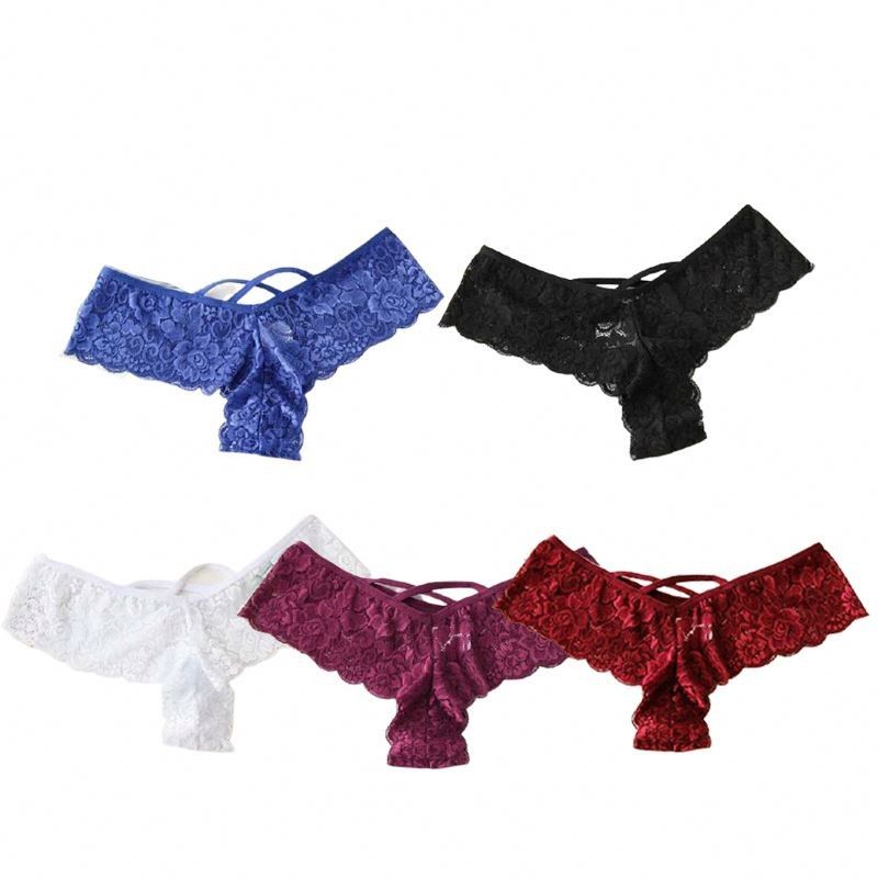 G-String 4XL 5XL Nilon Hitam Celana Renda Wanita Pakaian Dalam Celana Dalam