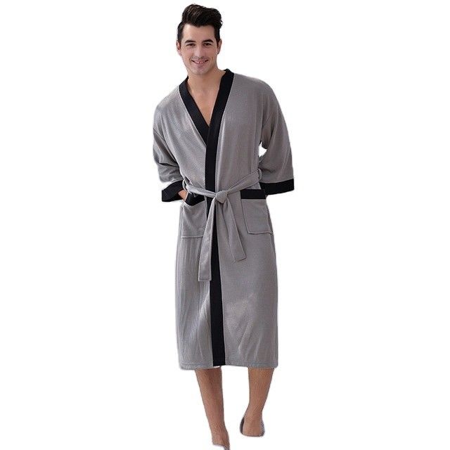 Jubah Mandi Pria Baju Tidur Xl Xxl Pria Hangat Celana Piyama Serat Poliester