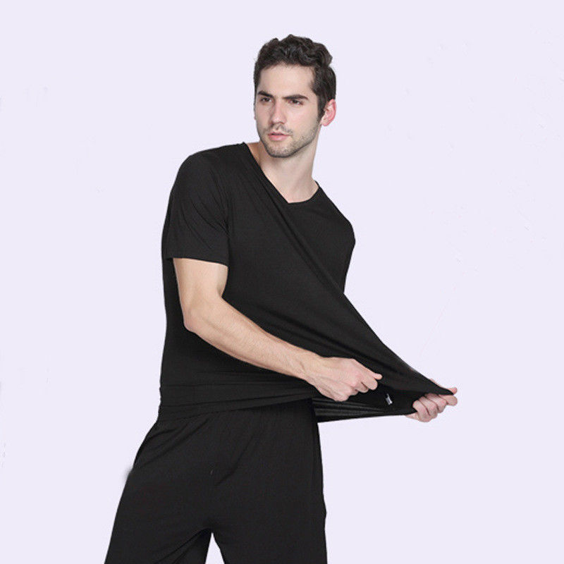 Elastis Nilon Pria Baju Tidur Hangat Piyama Celana Pria Olahraga Bambu Viscose