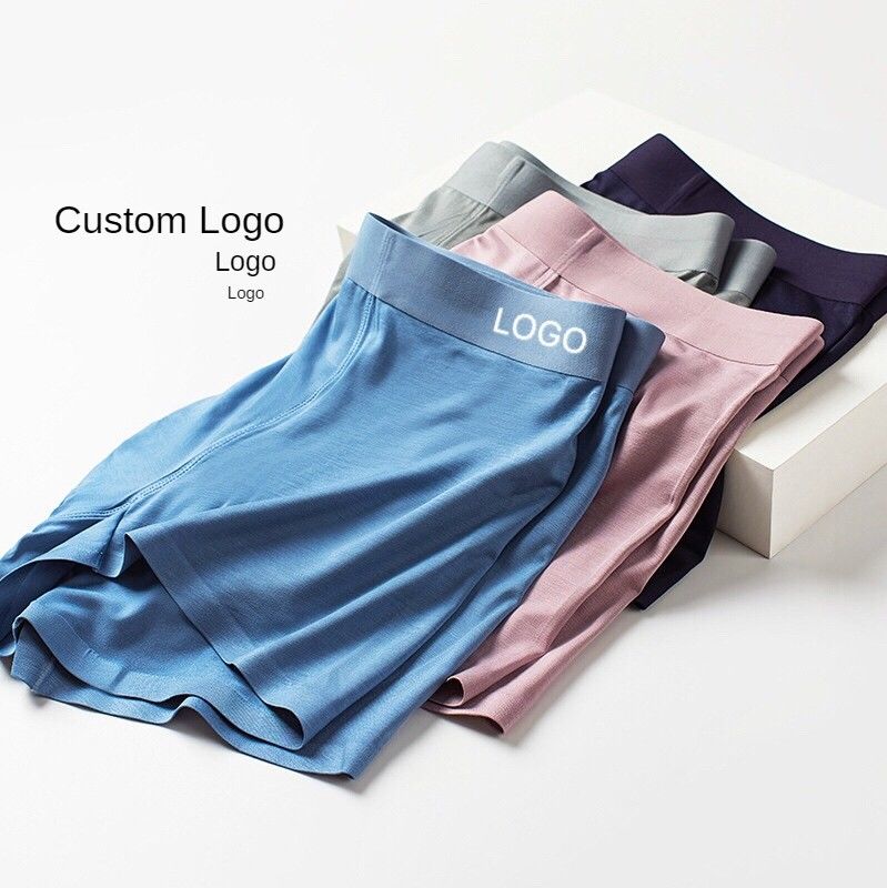 Pakaian Dalam Pria Katun Rajutan Bernapas 95 Katun 5 Spandex Boxer