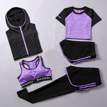 3 pcs/Set Workout Crop Tops Bra Untuk Remaja XXL Biru Antibakteri