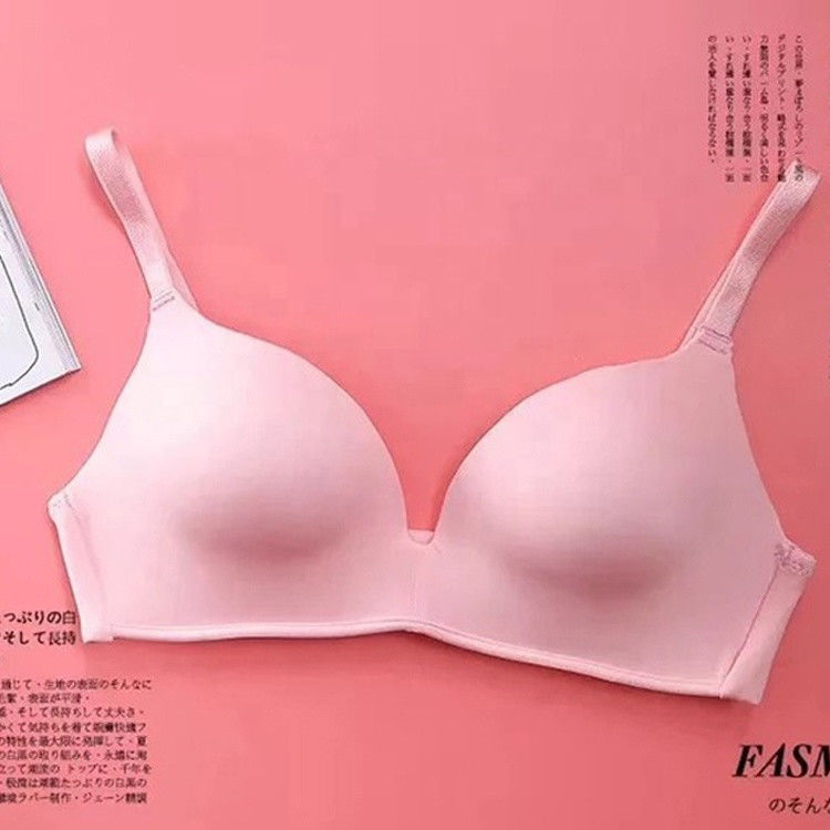 Bernapas Sexy Wanita Bra Transparan Padat Antibakteri Nirkabel